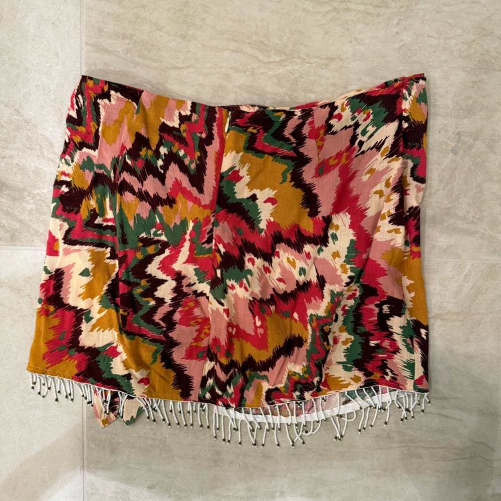Zara Colorful Abstract Patterned Skirt - Picture 3 of 3